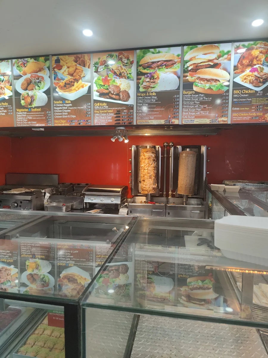 Menu, King of Kebabs Lane Cove