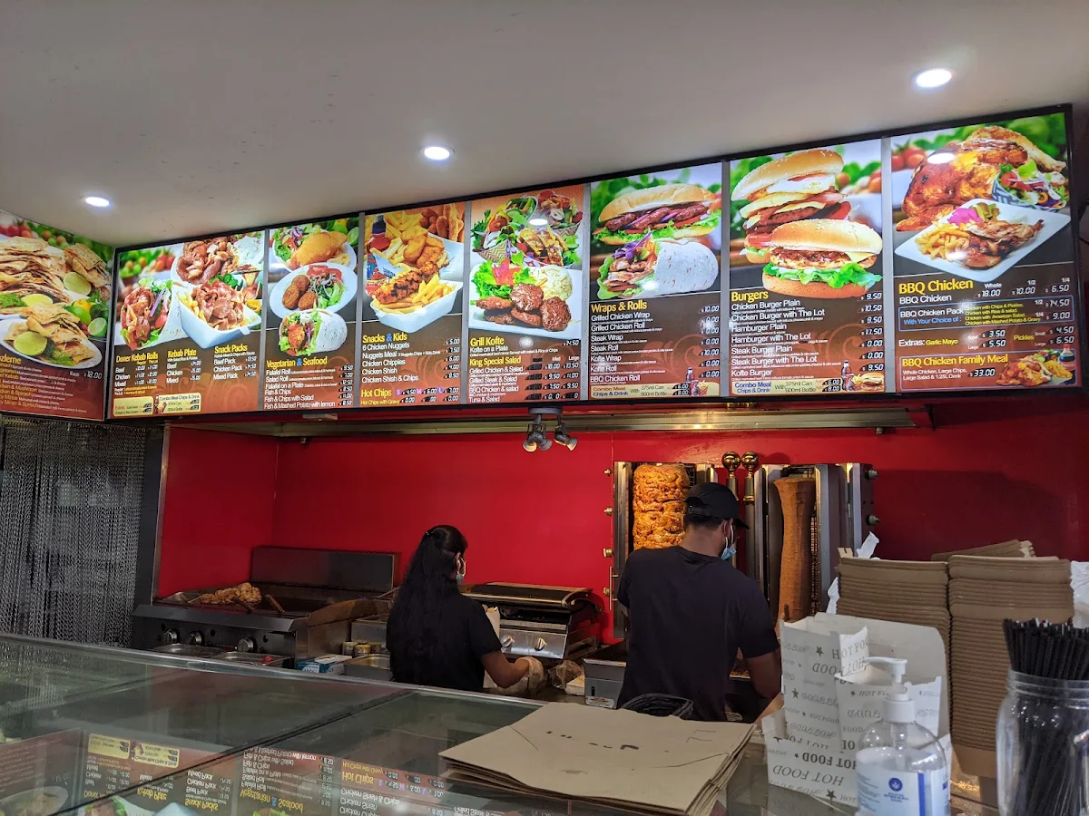 Menu, King of Kebabs Lane Cove