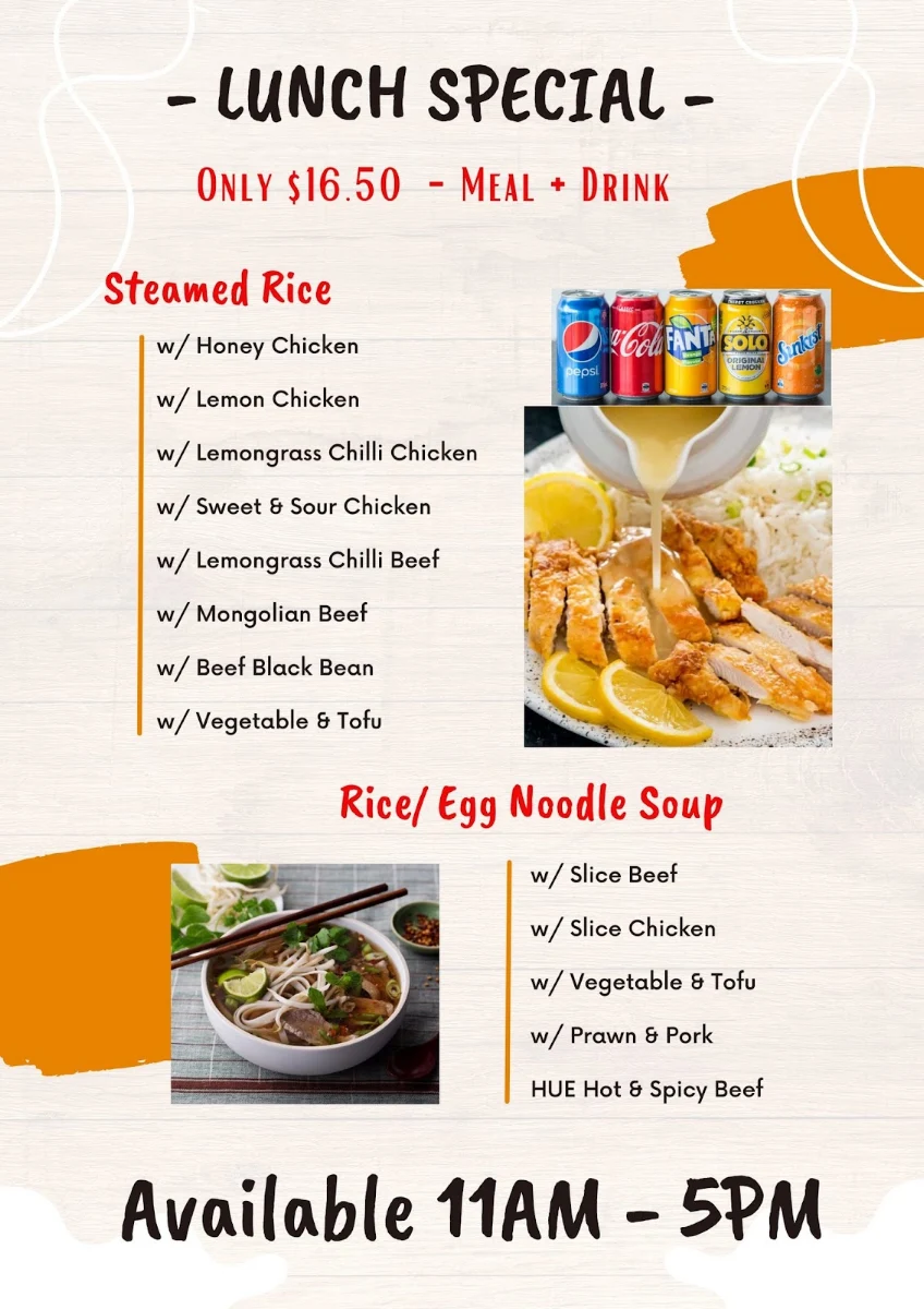 Menu, Glenroy Star Restaurant