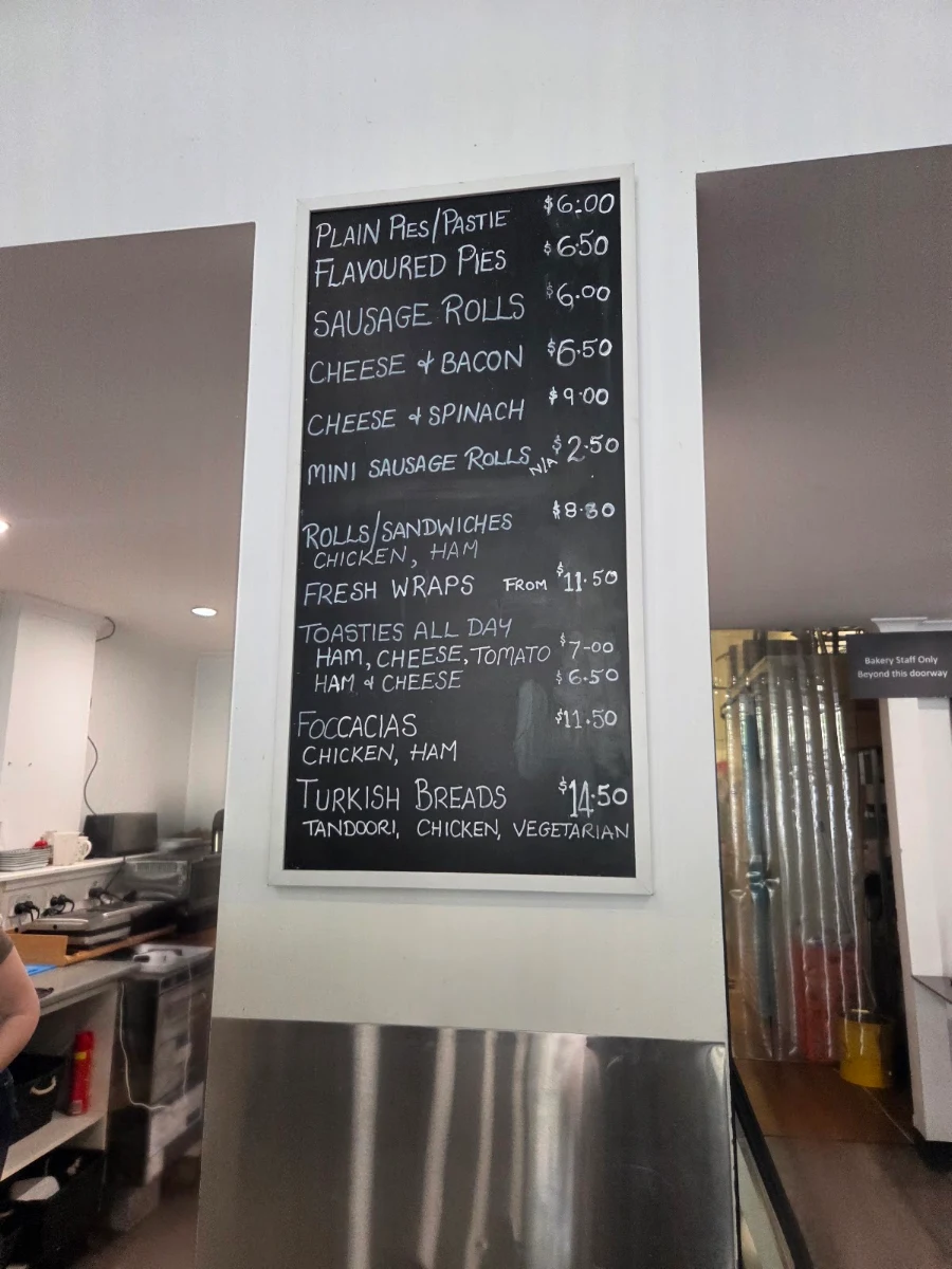 Menu, Homeground Cafe/Boutique Bakery