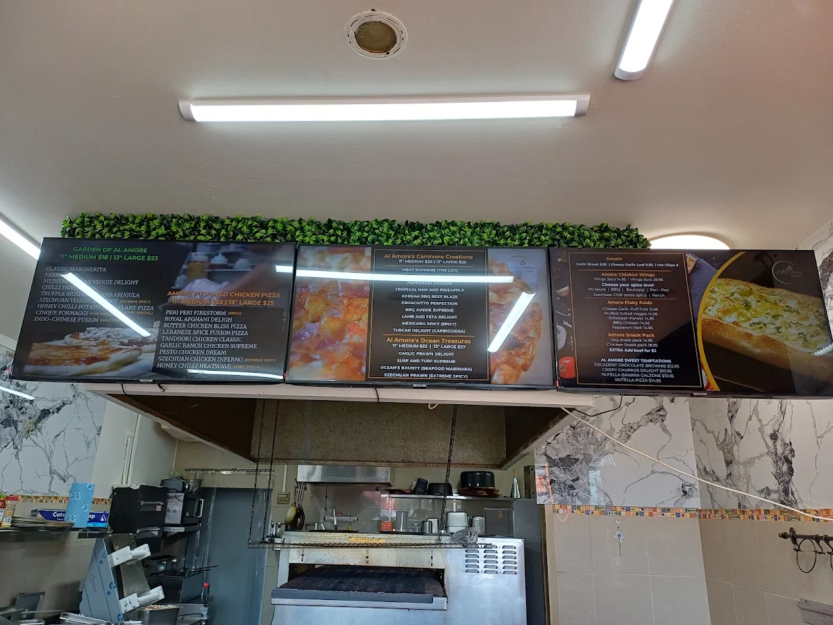 Menu, Al Amore Pizzeria (Kellyville)