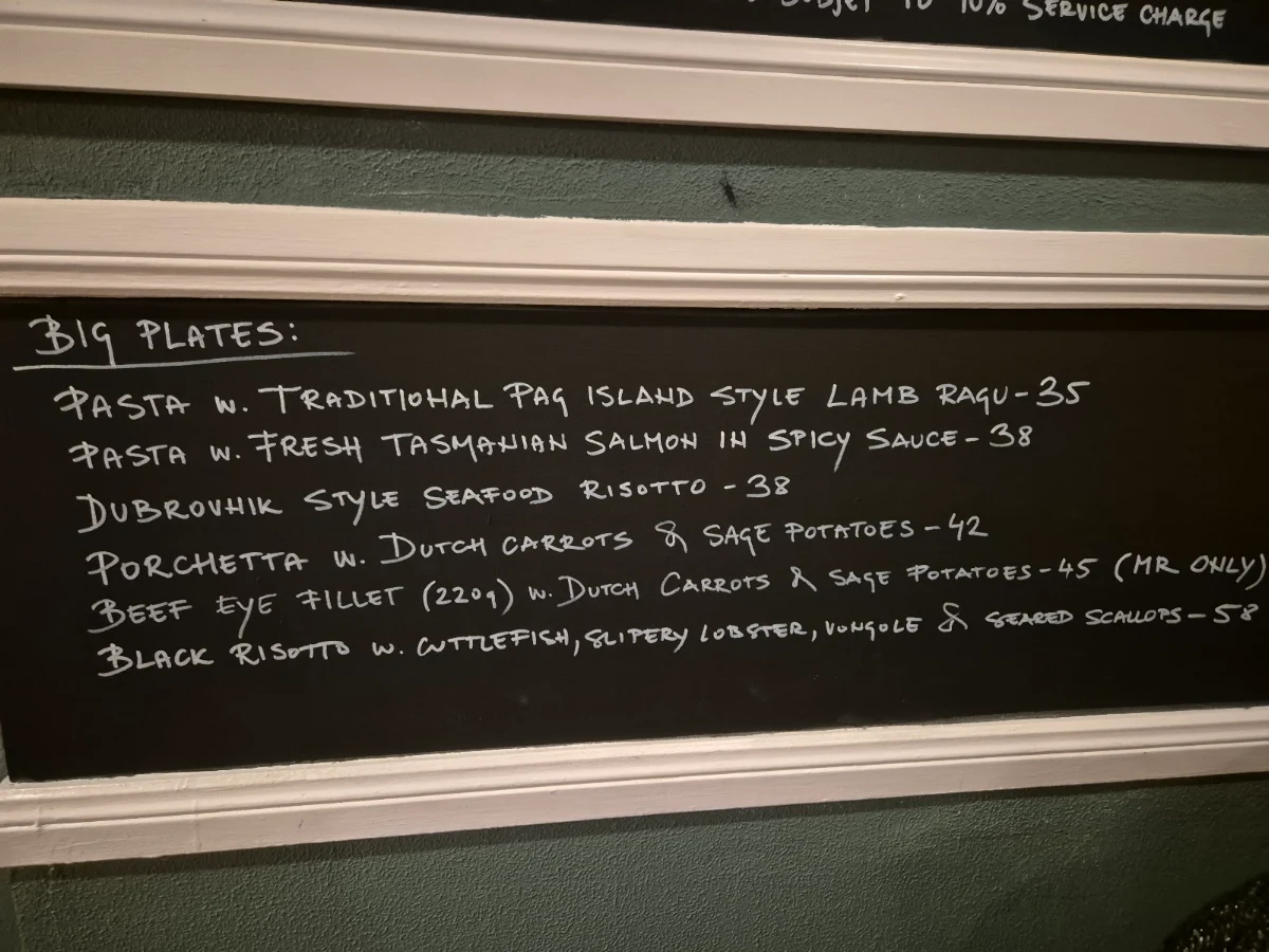 Menu, St Blaise