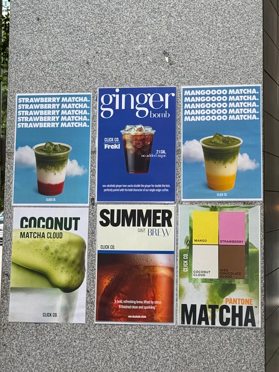Menu, Click co. Coffee