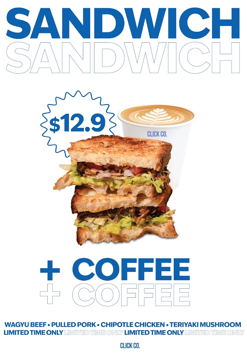 Menu, Click co. Coffee