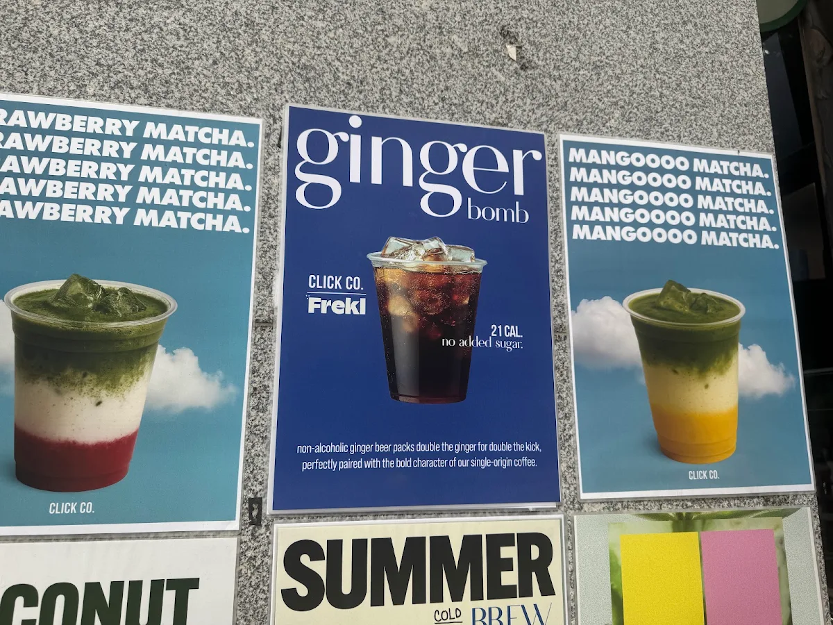 Menu, Click co. Coffee