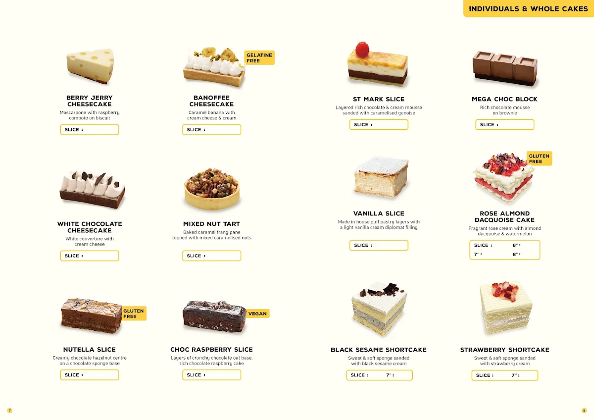 Menu, The Smelly Cheesecake - Stanhope Gardens