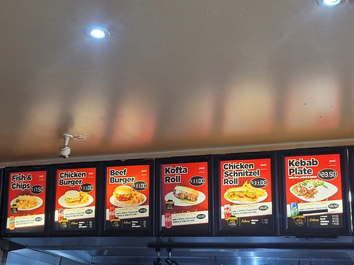 Menu, Brothers Kebabs and Burgers