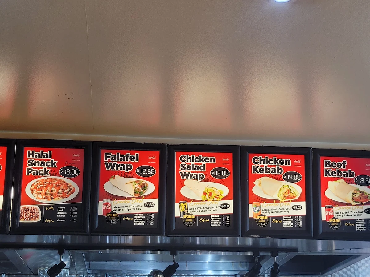 Menu, Brothers Kebabs and Burgers