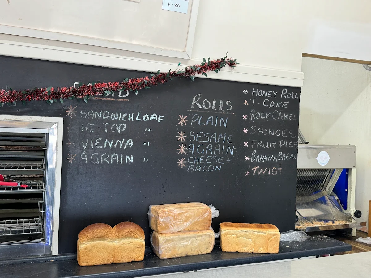 Menu, Barry's Quality Pies