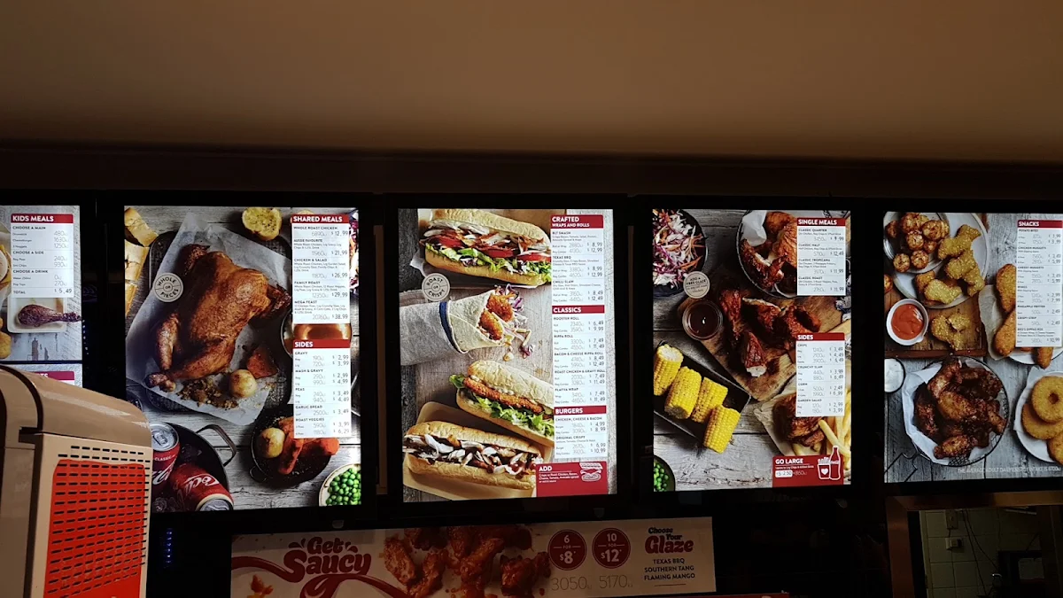 Menu, Red Rooster Nundah