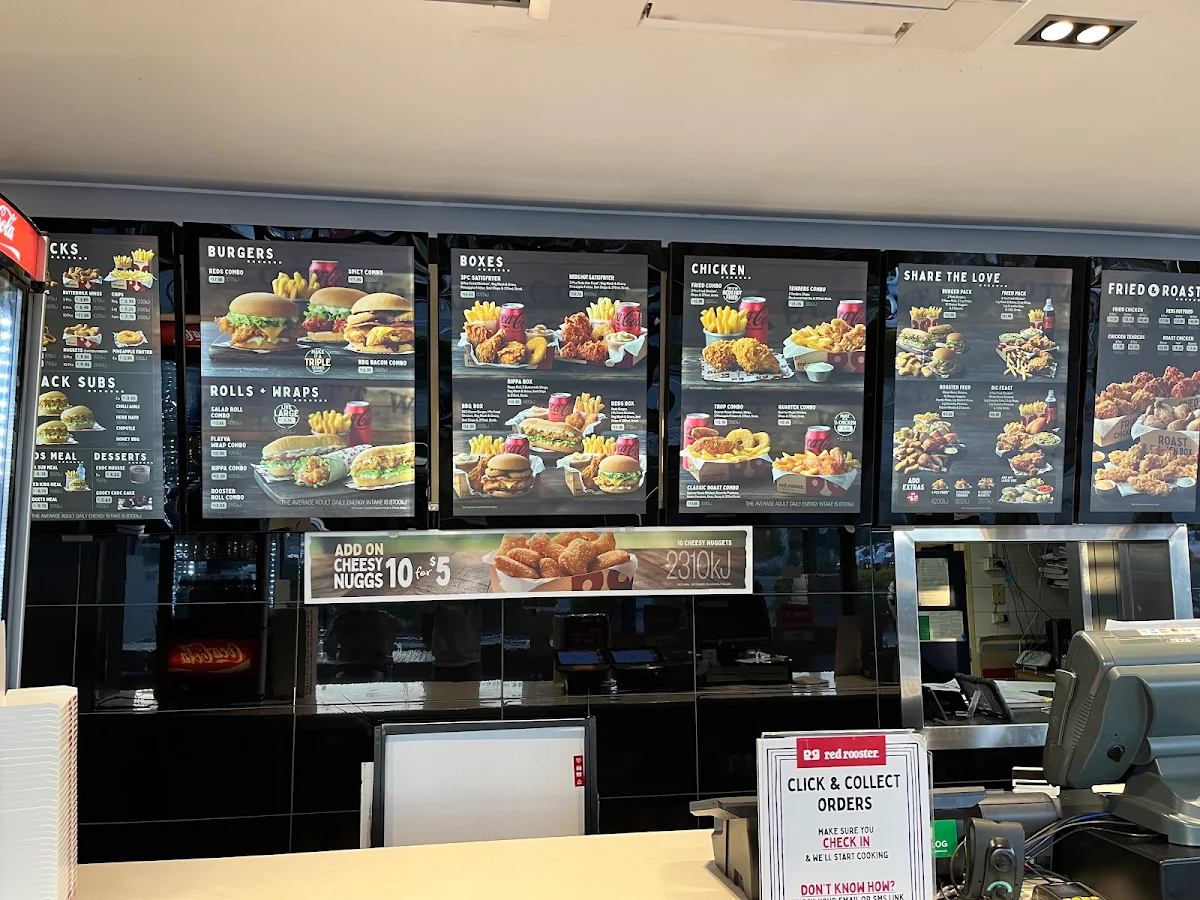 Menu, Red Rooster Nundah