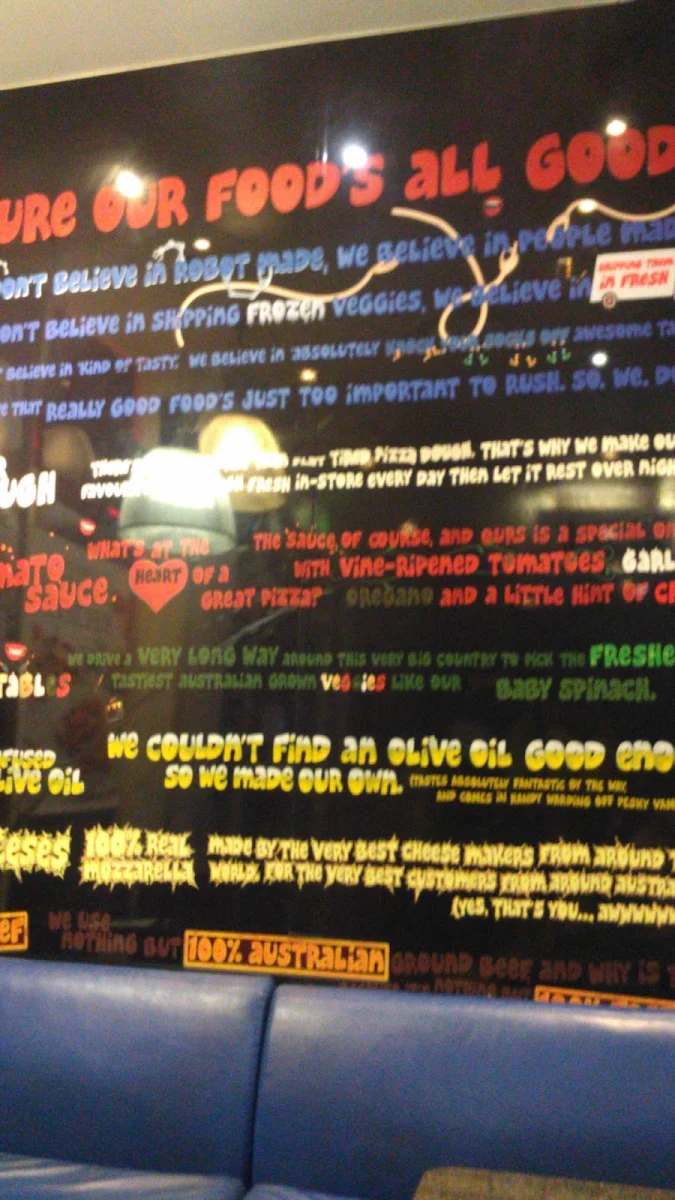 Menu, Domino's Pizza East Toowoomba