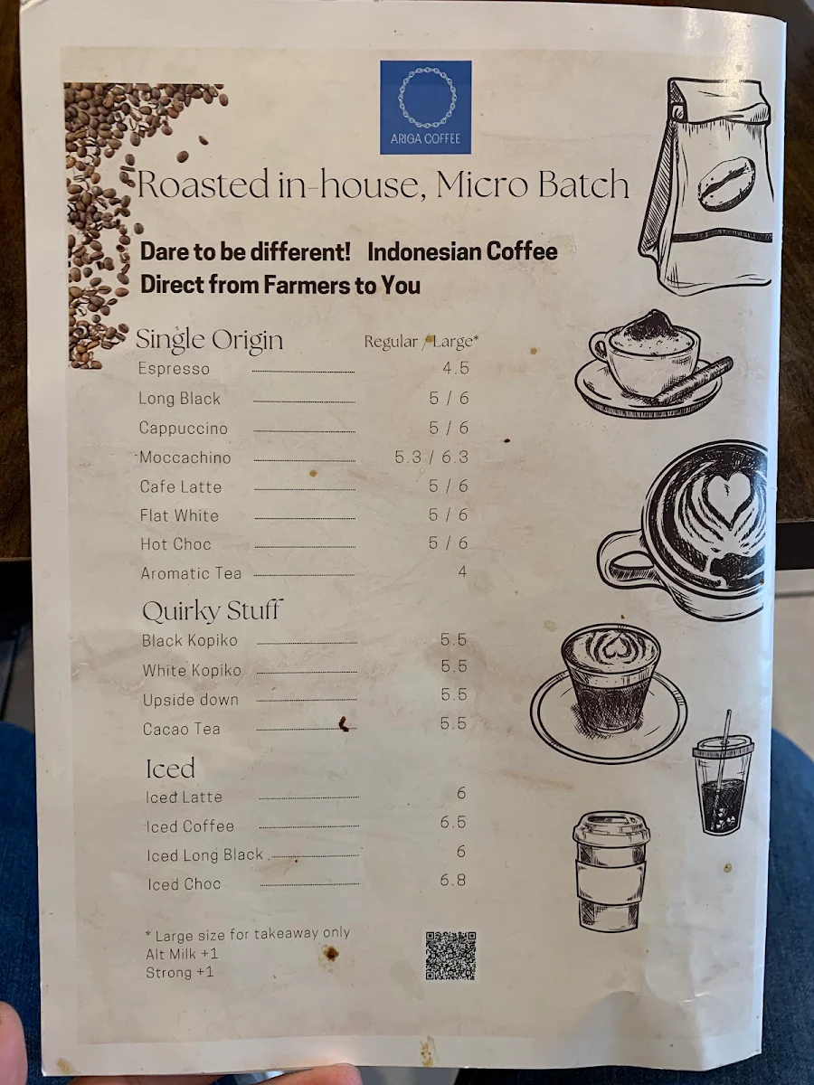 Menu, PBK Noodles