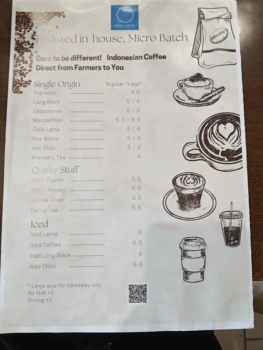 Menu, PBK Noodles