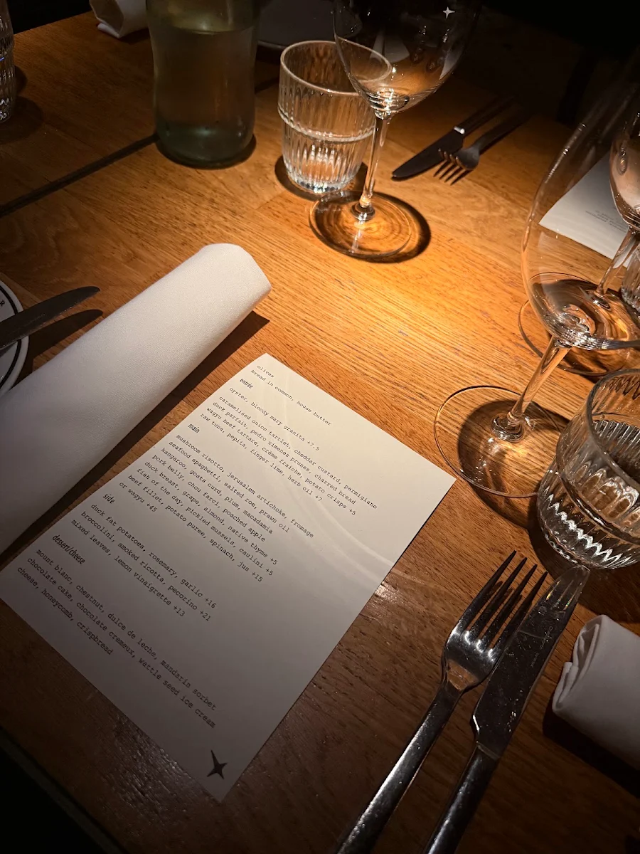 Menu, Balthazar