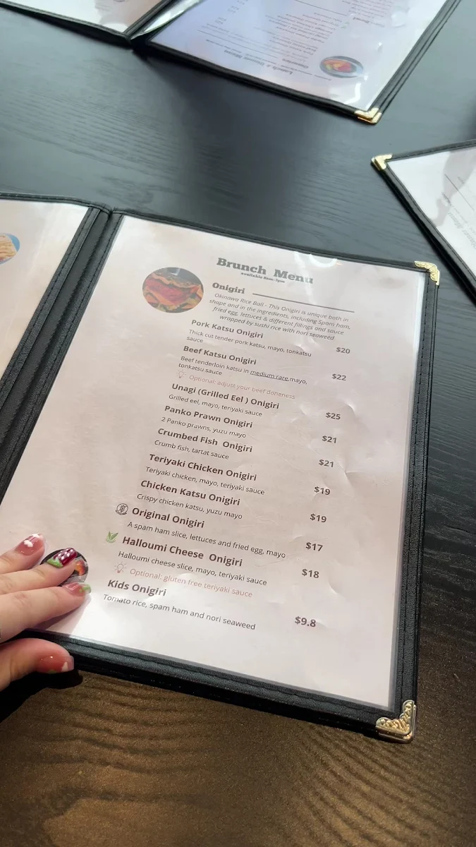 Menu, Hikari Japanese Kitchen & Cafe