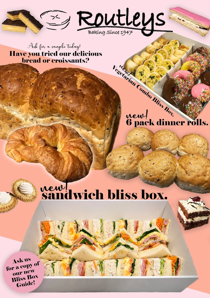 Menu, Routley's Bakery Altona