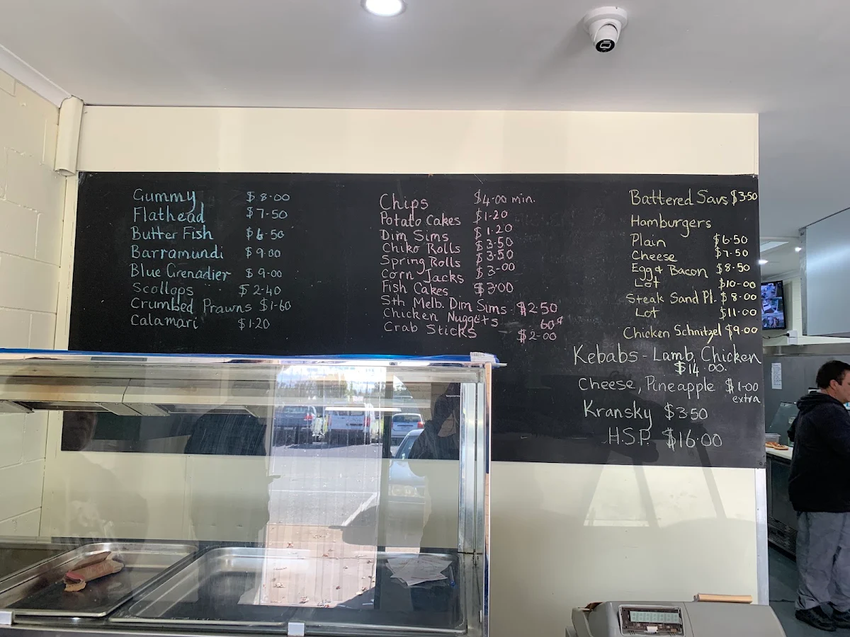 Menu, Dawson Street Takeaway