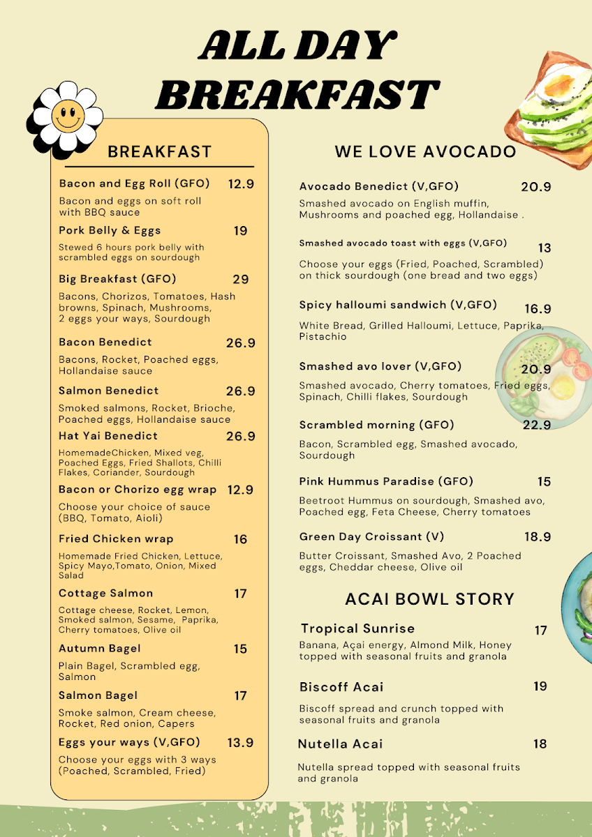Menu, A GOOD DAY