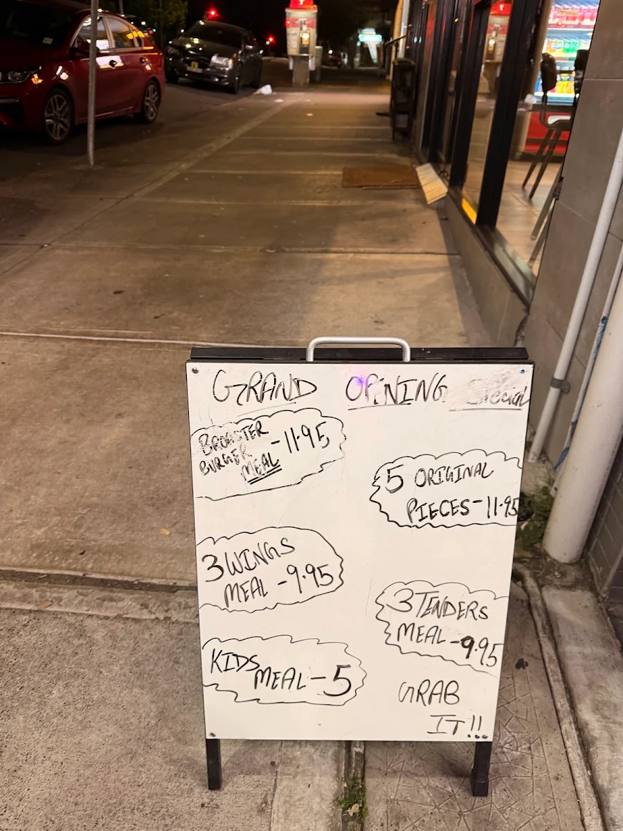 Menu, Broaster Chicken Pennant Hills