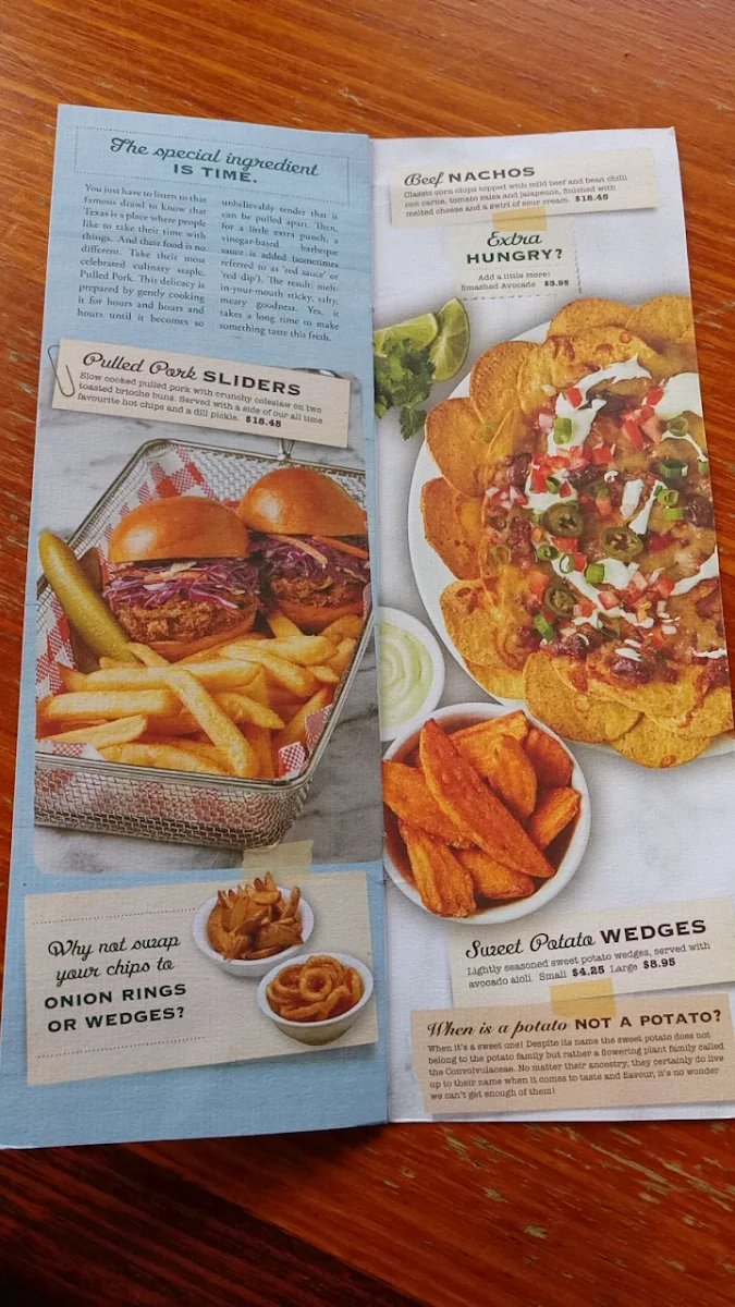 Menu, Dôme Café - Geraldton