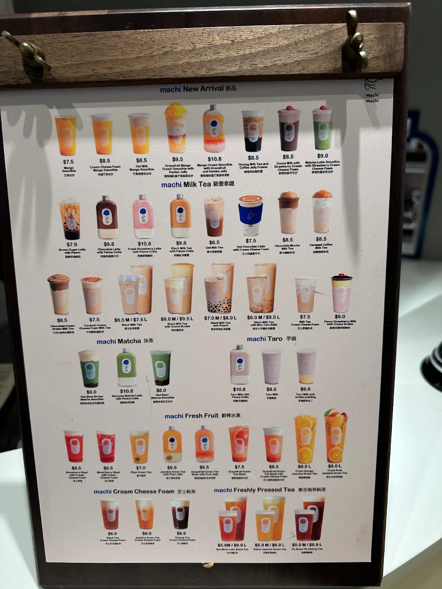 Menu, machi machi