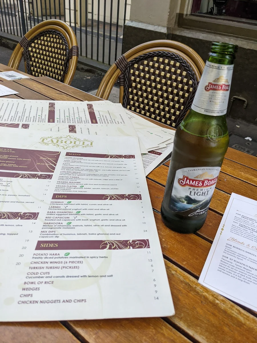 Menu, Tabouli
