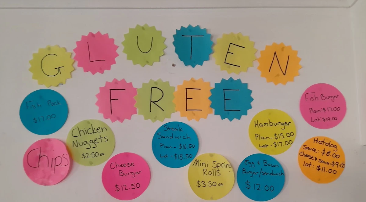 Menu, Rivoli Takeaway