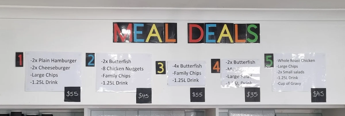 Menu, Rivoli Takeaway