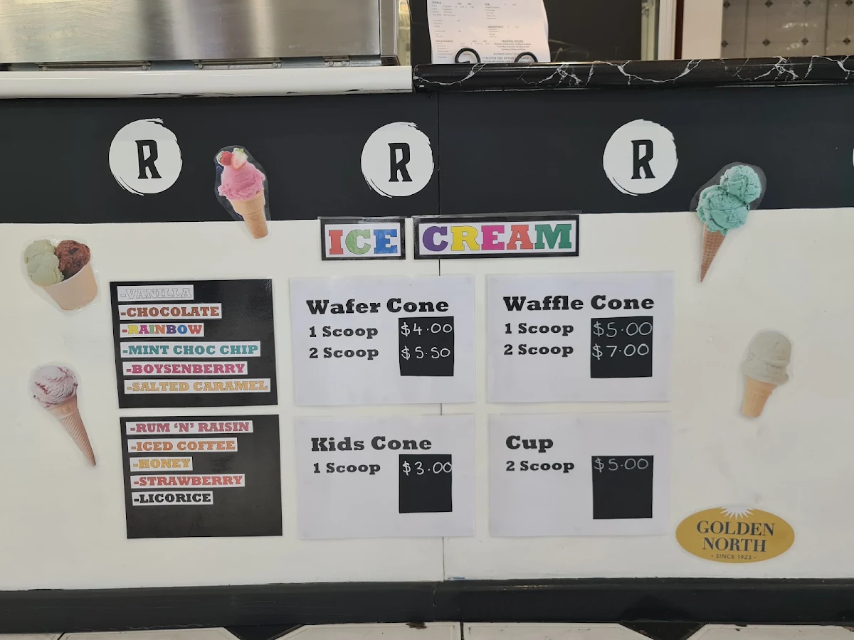 Menu, Rivoli Takeaway