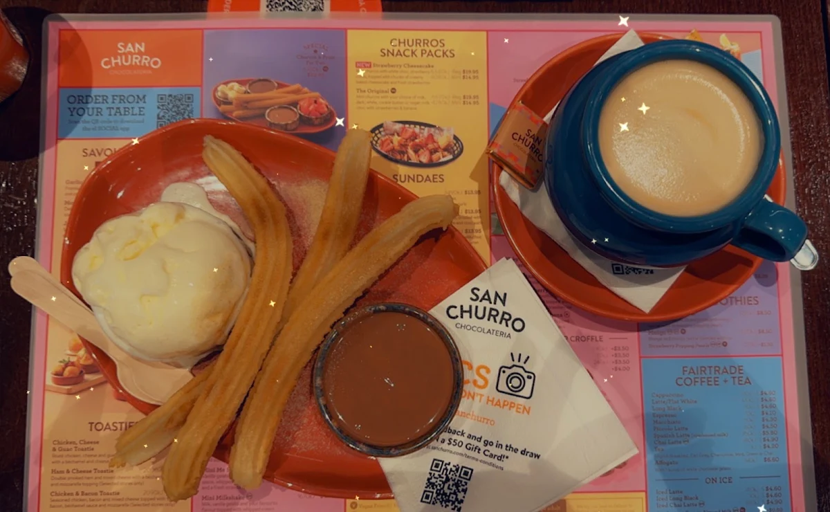 Menu, San Churro Mt Druitt