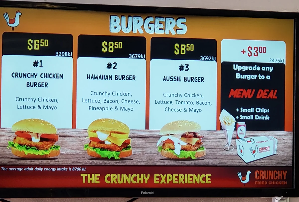 Menu, CRUNCHY FRIED CHICKEN GOODNA