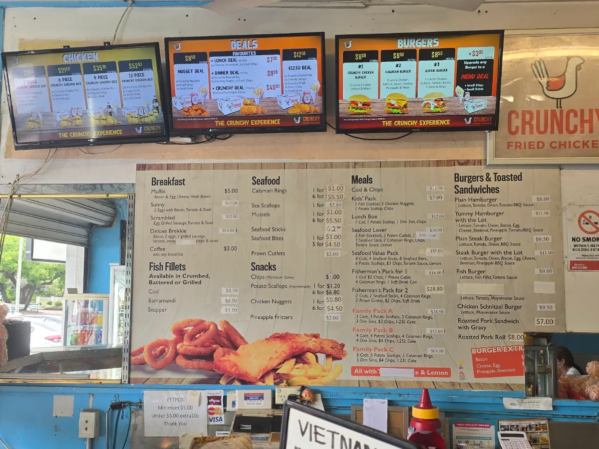 Menu, CRUNCHY FRIED CHICKEN GOODNA