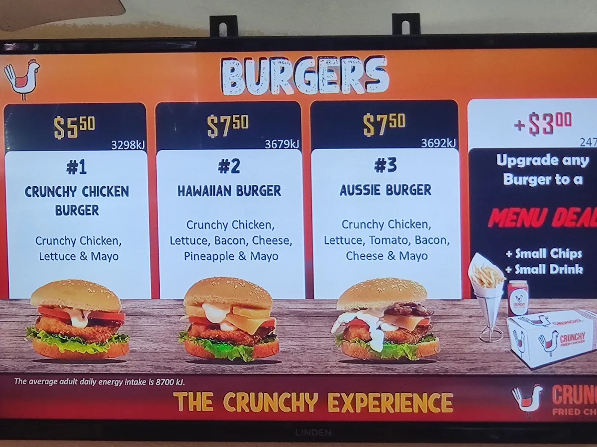 Menu, CRUNCHY FRIED CHICKEN GOODNA