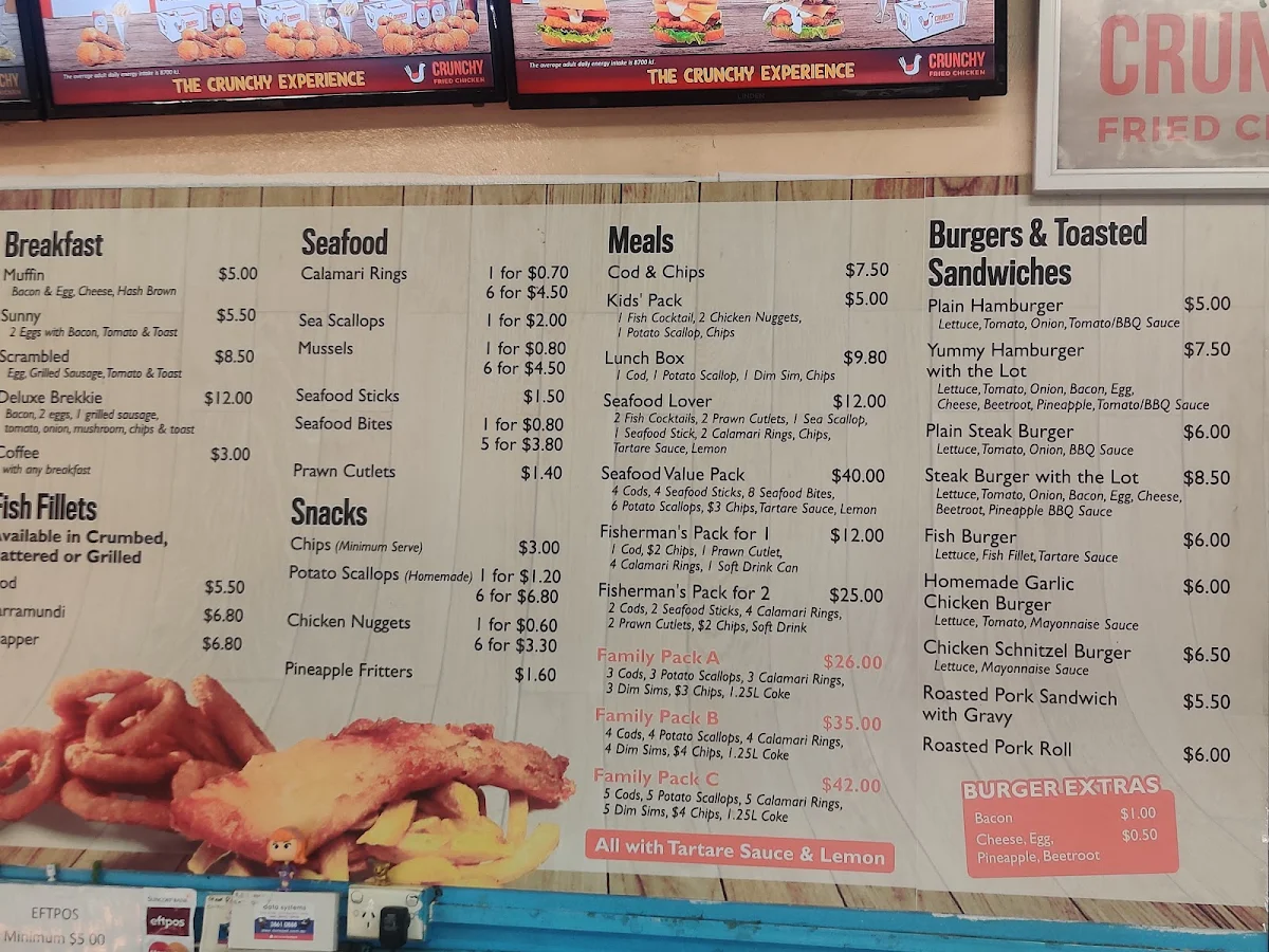Menu, CRUNCHY FRIED CHICKEN GOODNA