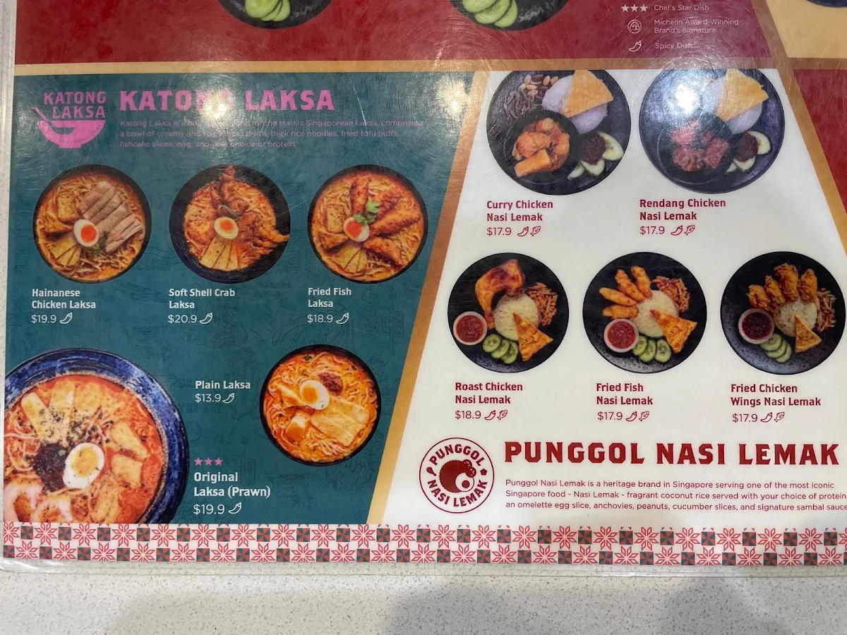 Menu, Local Hero Singapore Doncaster
