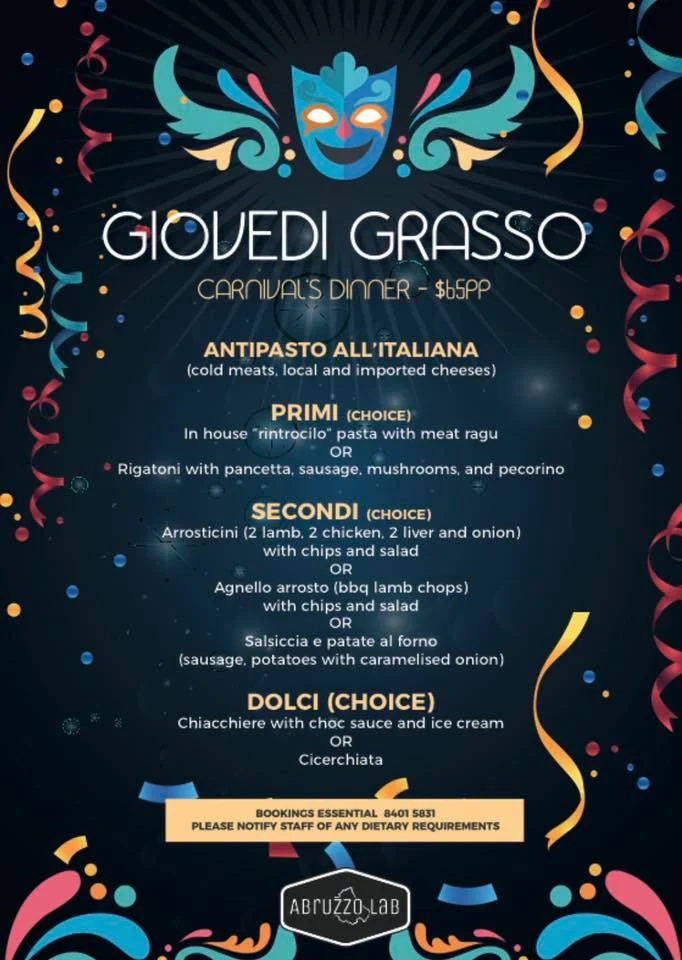 Menu, Abruzzo Lab - Arrosticini Bar