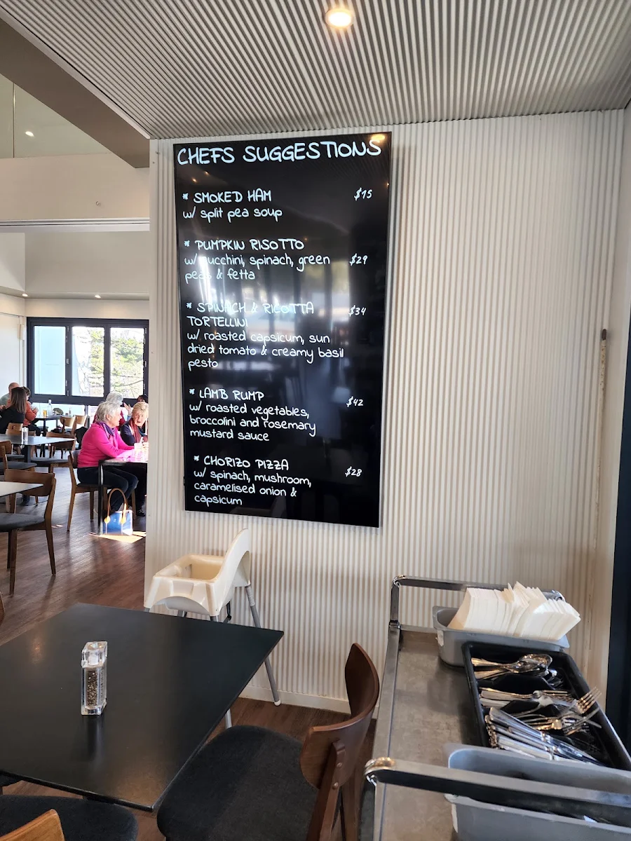 Menu, The Bridge Hotel Mordialloc