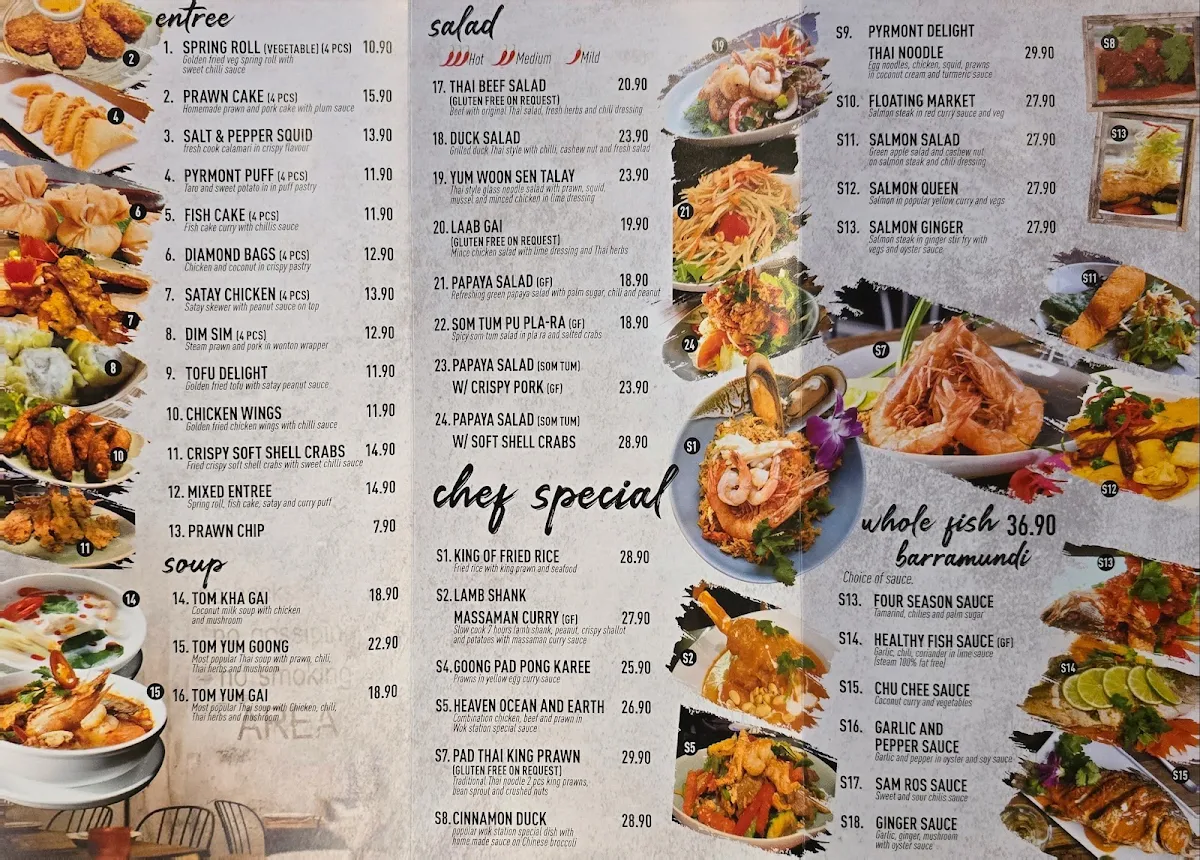 Menu, Wok Station Pyrmont