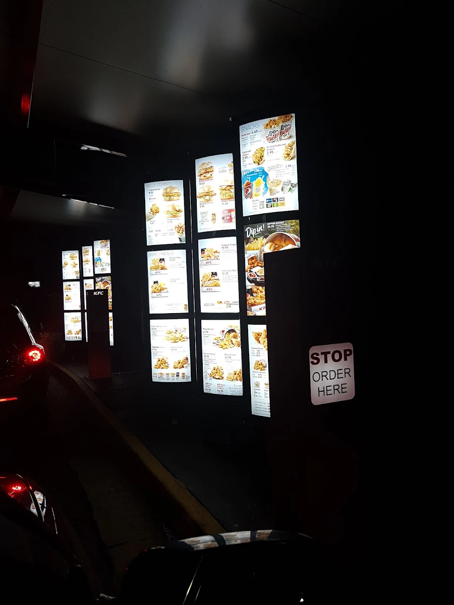 Menu, KFC Marsden