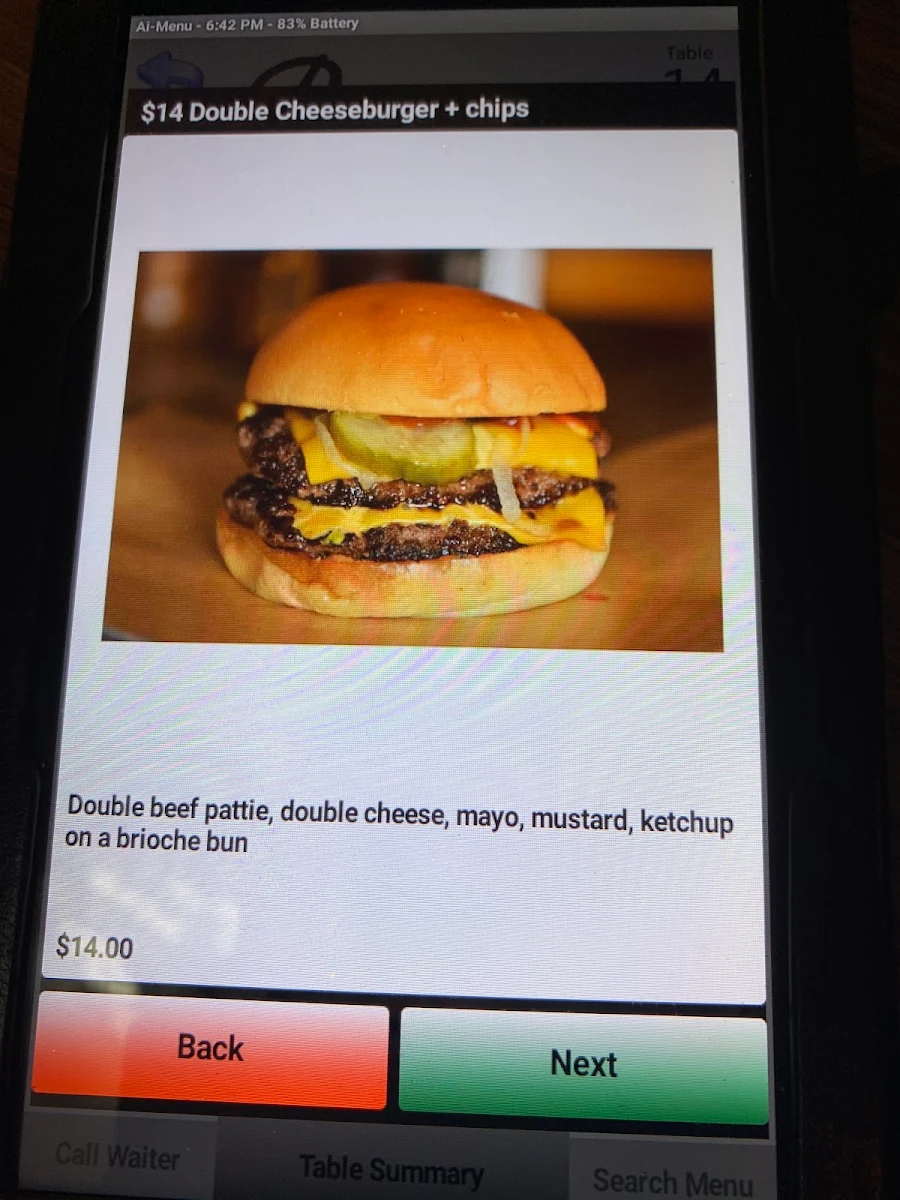 Menu, Burgster