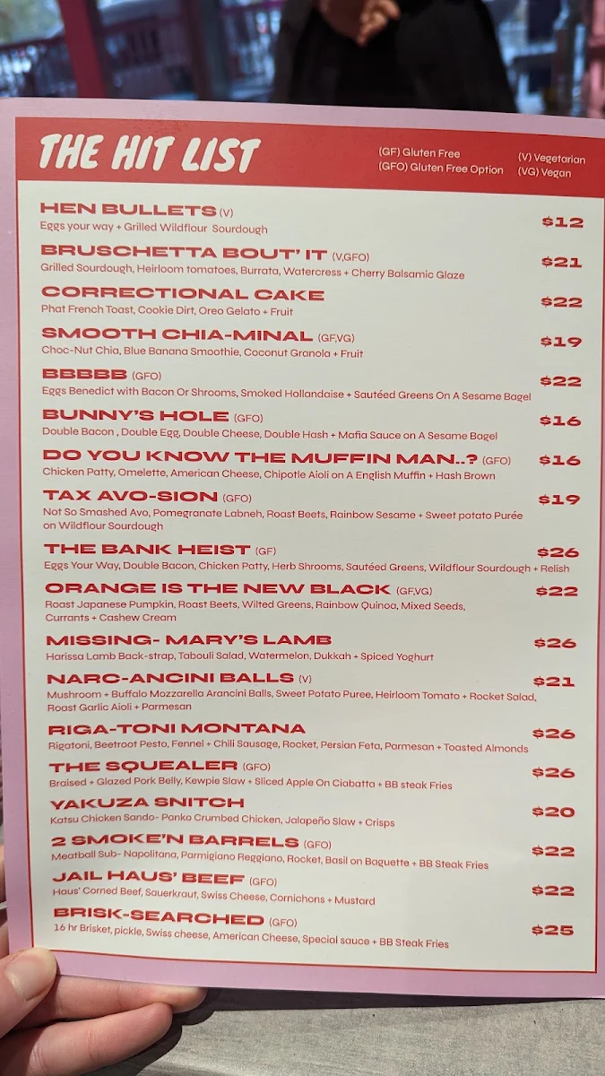 Menu, BAD BUNNY EATERY