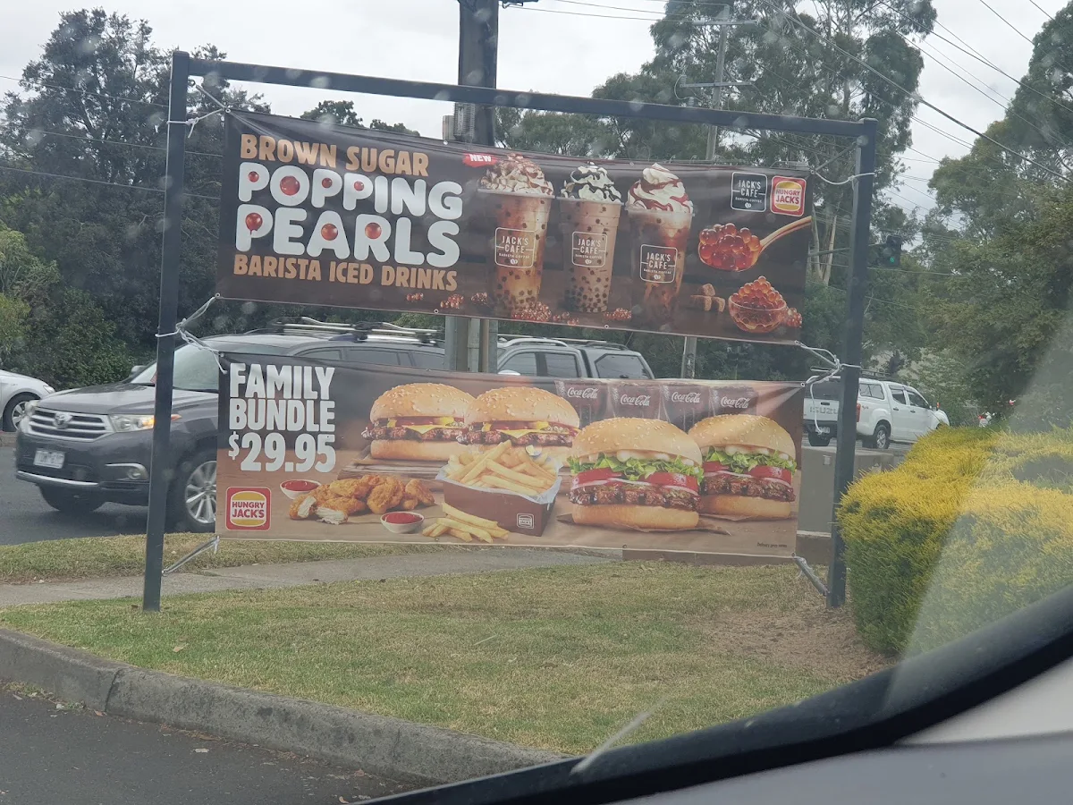Menu, Hungry Jack's Burgers Forest Hill