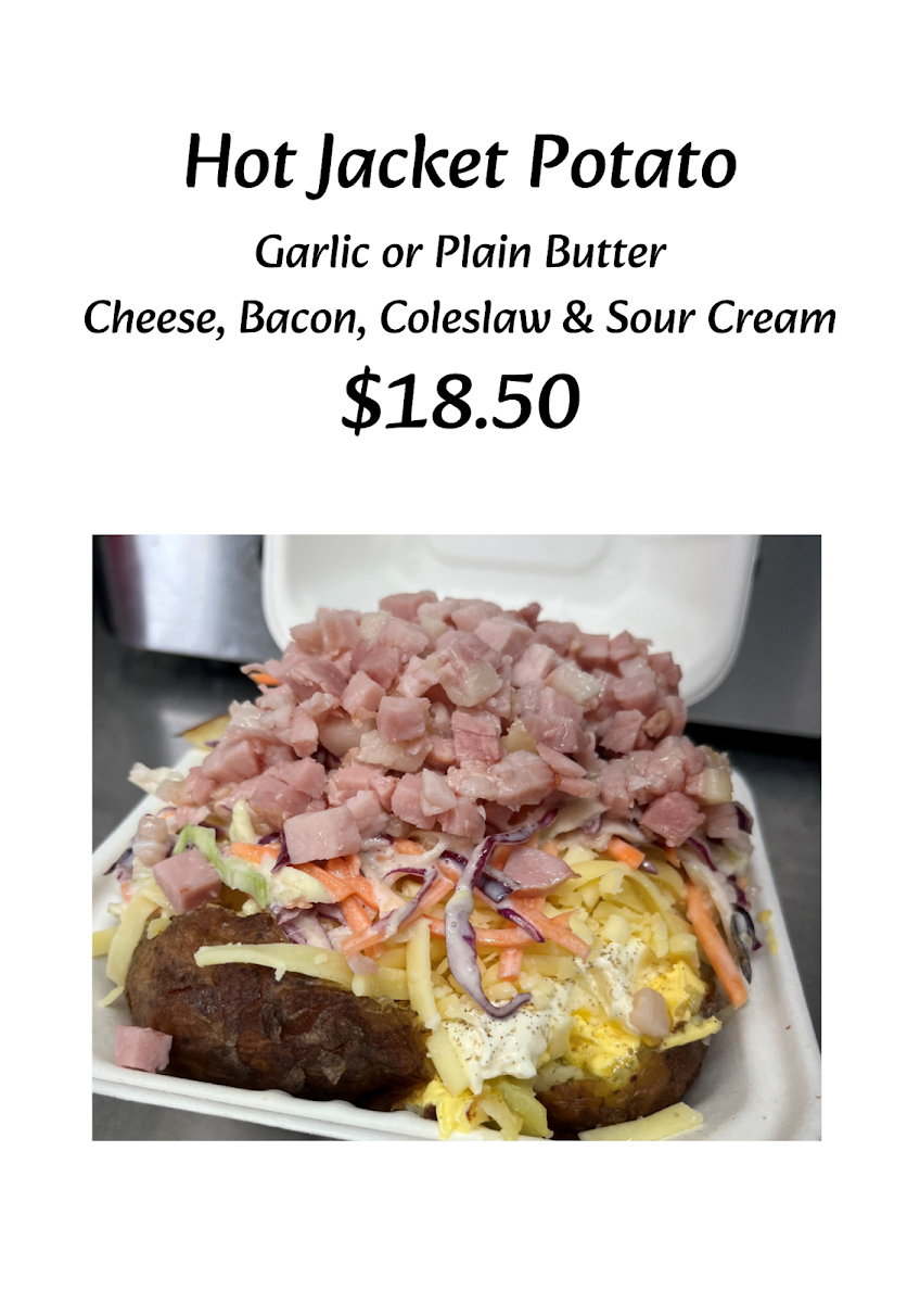Menu, Hangry As Moblie Food Van
