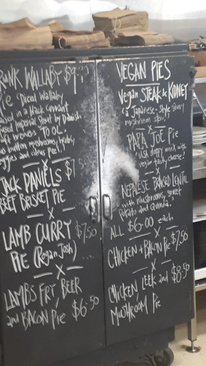 Menu, Exeter Bakery