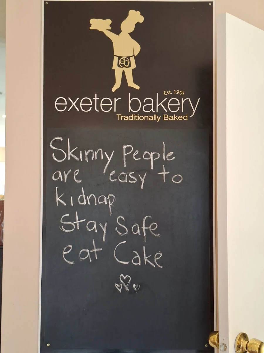Menu, Exeter Bakery