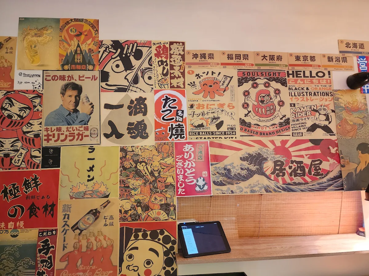 Menu, Three Japanese
