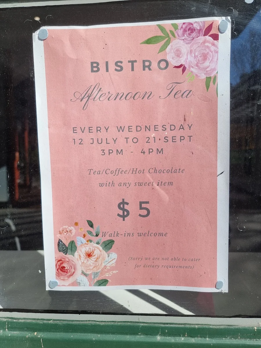 Menu, Angliss Bistro