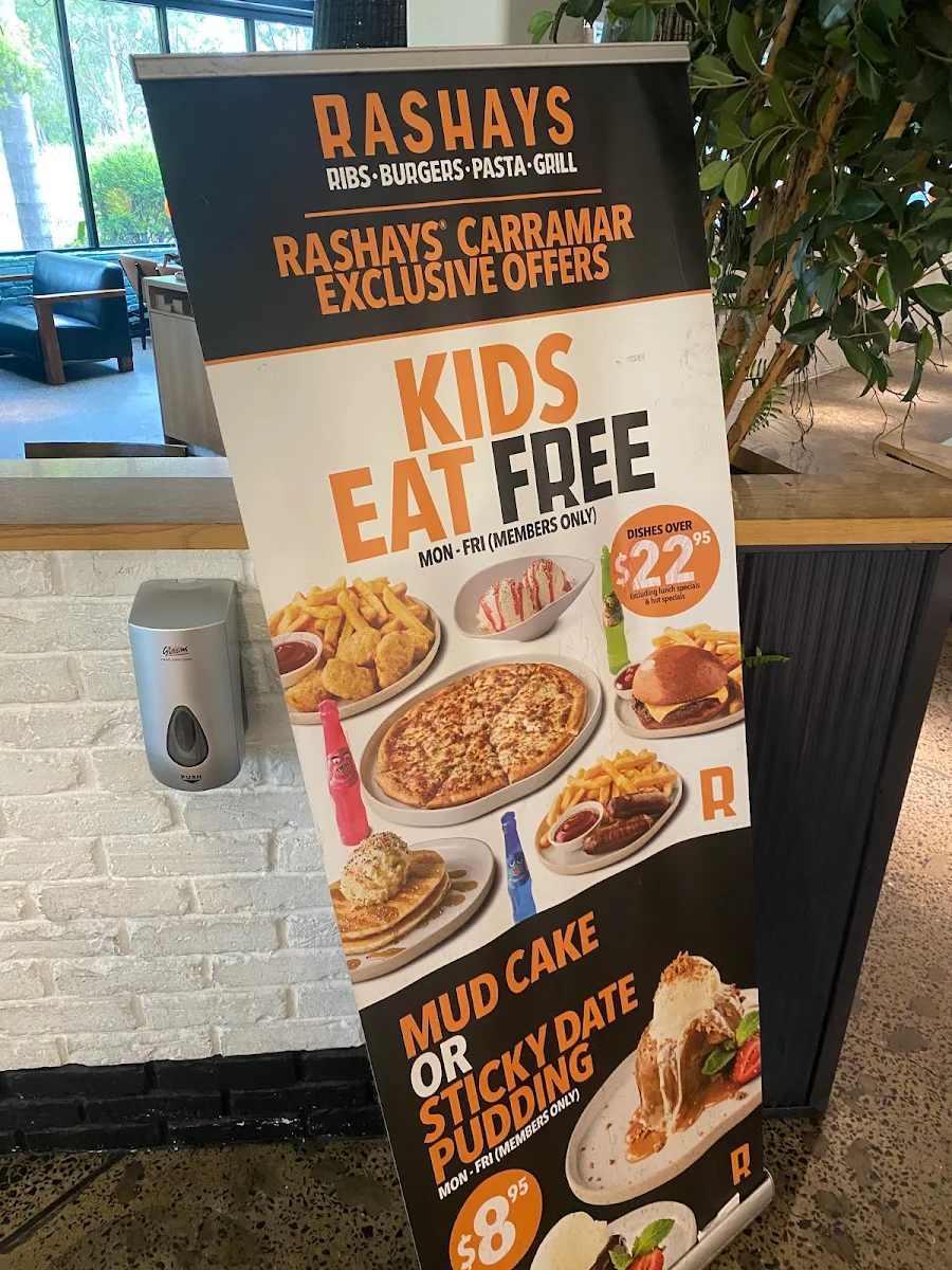 Menu, RASHAYS - Carramar