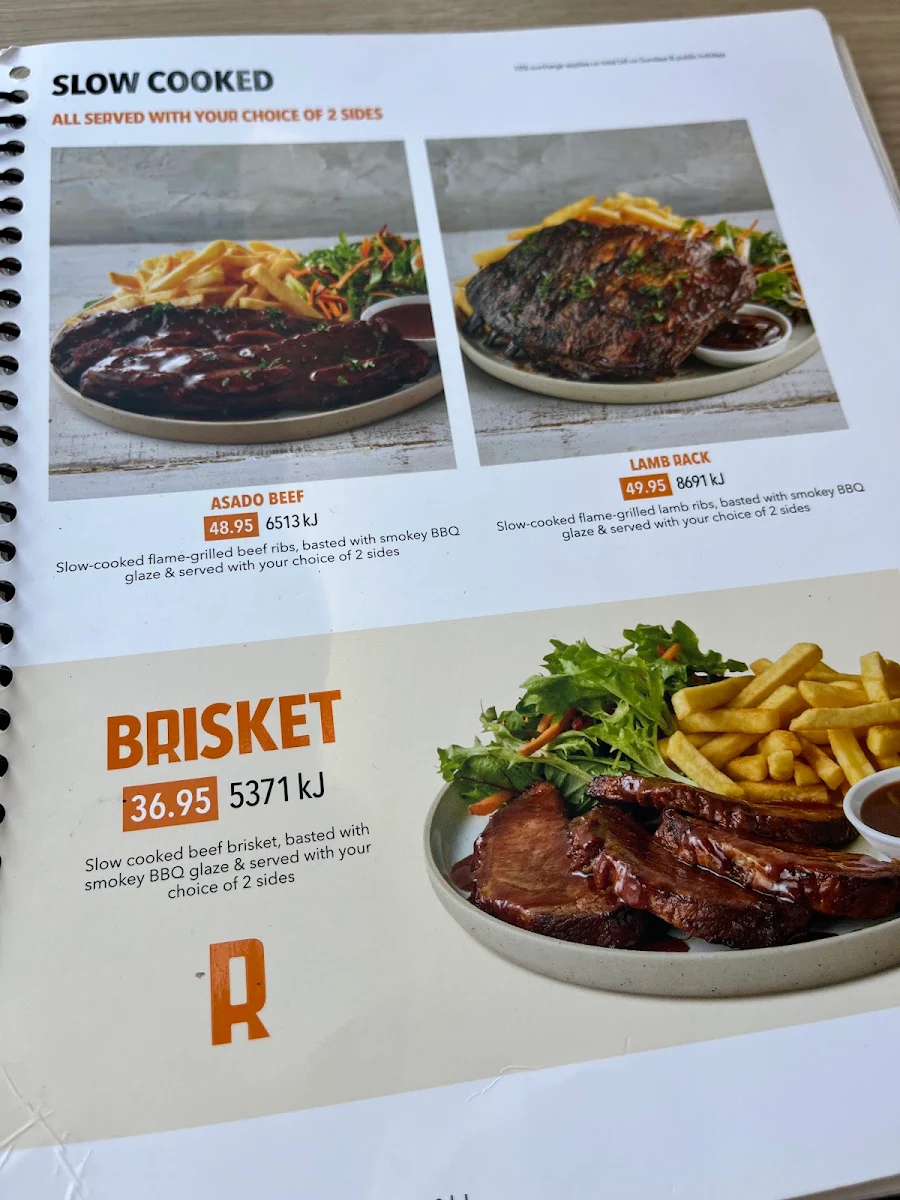 Menu, RASHAYS - Carramar